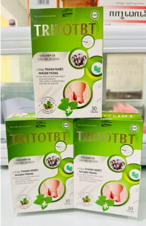 Viên uống trĩ nội- trĩ ngoại TRITOTBT Lọ/30 viên