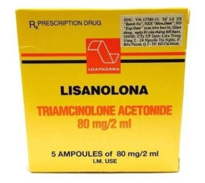 Triamcinolon 80mg (chích) pharmacort 5 ống