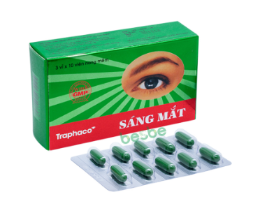 Viên nang mềm Sáng mắt TRAPHACO hộp 3 vỉ x 10 viên