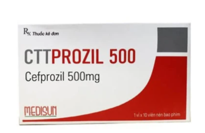 Thuốc Cttprozil 500 Medisun (1 vỉ x 10 viên)