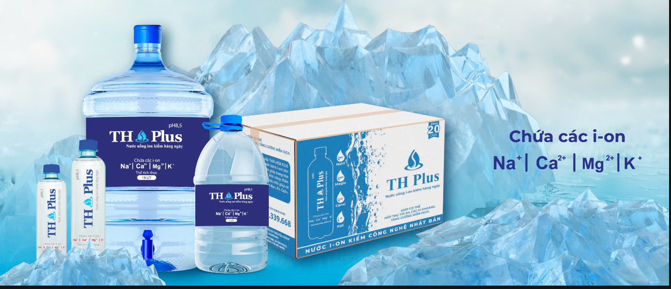 Nước i-on kiềm TH plus 350ml ( Thùng/20 chai)