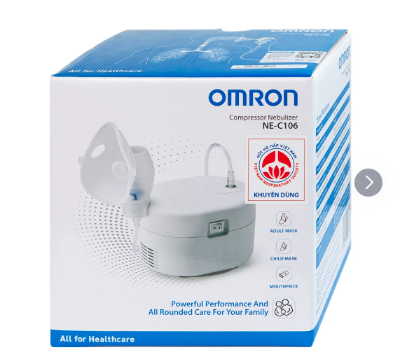 Máy xông khí dung Omron NE-C106 phòng và điều trị bệnh về đường hô hấp