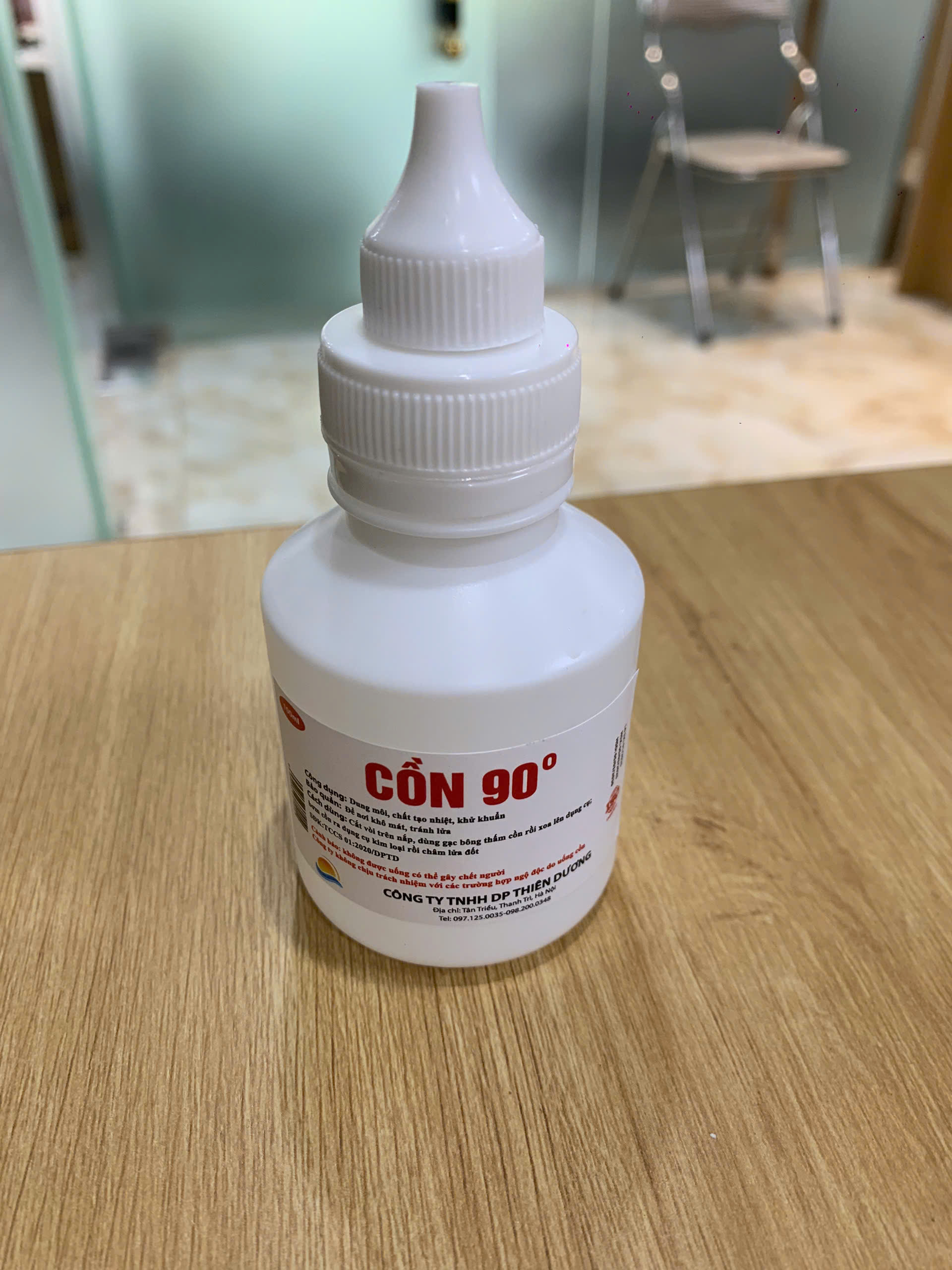 Dung dịch sát khuẩn Cồn Ethanol 90 độ Thiên Dương chai 100ml