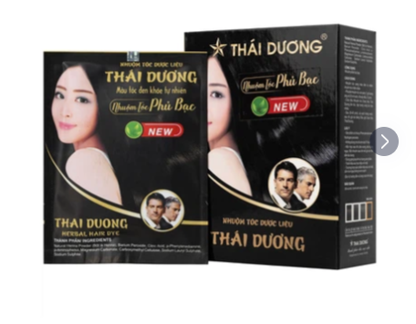 Nhuộm tóc dược liệu Thái Dương nhuộm phần tóc bạc (5 gói)