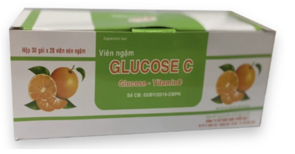 TPCN Glucose C hộp 30 gói nén ngậm Đại Y