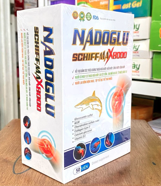 Viên uống NADOGLU hỗ trợ giảm thoái hoá khớp,gai cột sống,tê nhức tay chân(Hộp 50viên)