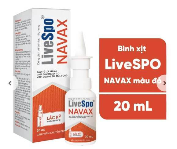 Bình xịt vệ sinh tai, mũi, họng LiveSpo Navax