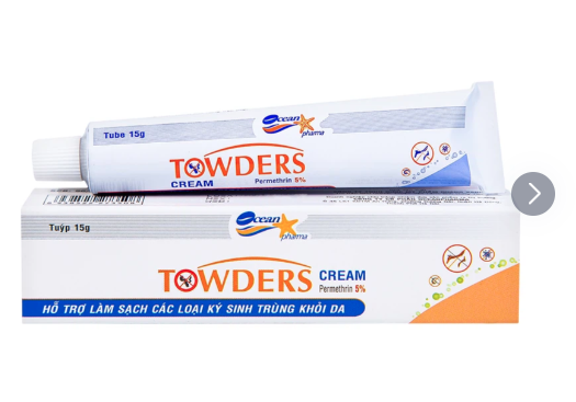 Kem Towders Cream Quang Xanh hỗ trợ phòng ngừa muỗi, ghẻ, chấy và giữ ẩm, mềm mịn da (15g)