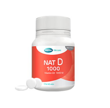NAT-D( VITAMIND) 1000 (Chai 60 viên)