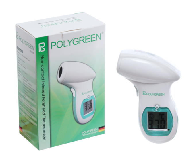 Nhiệt kế điện tử hồng ngoại đo trán, đồ vật Polygreen