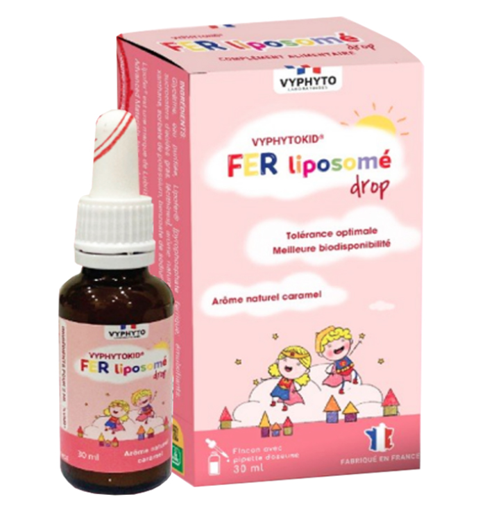 Vyphytokid Fer Liposomé Drop, hỗ trợ giảm thiếu máu do thiếu sắt
