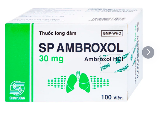 Thuốc SP Ambroxol 30mg điều trị các bệnh cấp và mạn tính ở đường hô hấp (10 vỉ x 10 viên)