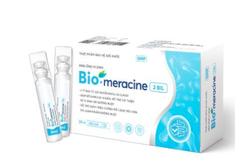Men ống vi sinh Bio-meracine 2Bil hộp 24 ống x 10ml
