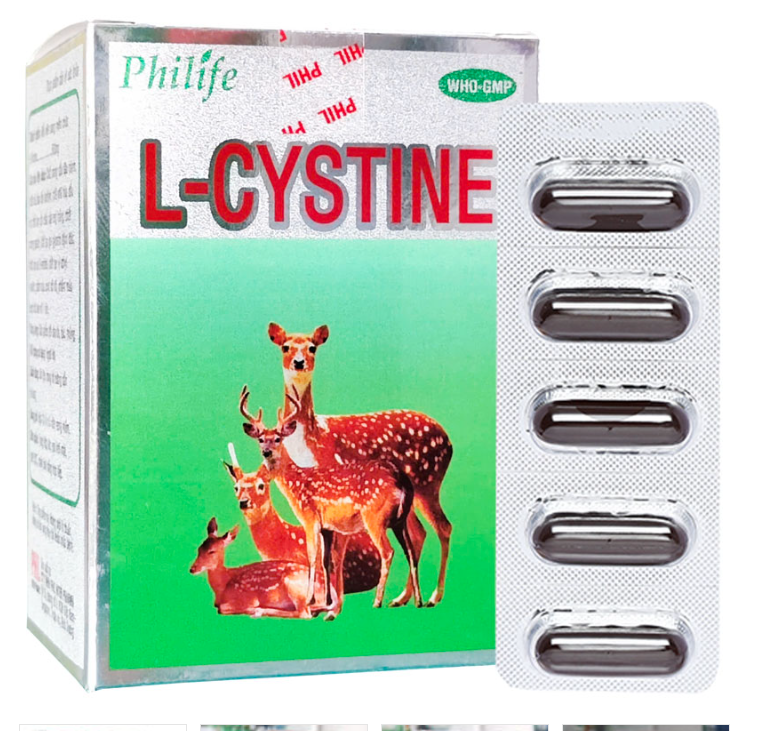 Viên nang mềm L-Cystine 500mg Phils Lin (12 vỉ x 5 viên)- đắt
