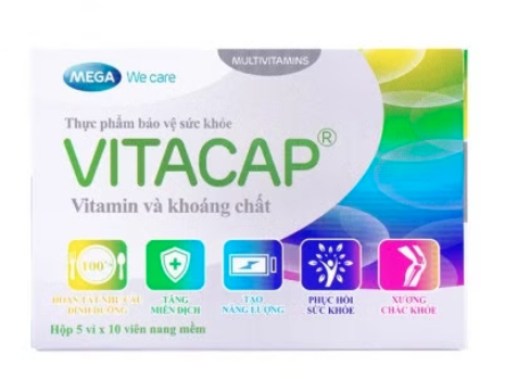 Vitacap bổ sung vitamin và khoáng chất (Hộp 5 vỉ x 10 viên)