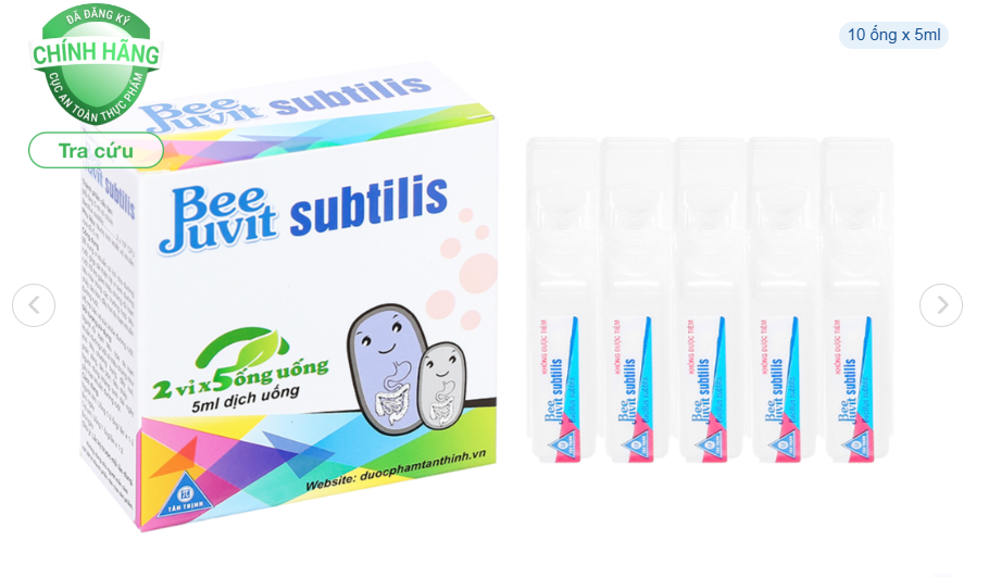 Beejuvit Subtilis hộp 10 Ống