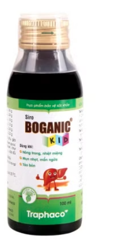 Siro Boganic Kid hỗ trợ làm giảm mụn nhọt, mẩn ngứa, táo bón (Chai 100ml)