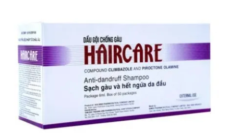 Dầu gội Sạch gàu và hết ngứa da đầu Haircare hộp 50 gói x 6ml