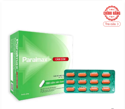 Paralmax Cảm Cúm Boston Pharma 15 vỉ x 12 viên