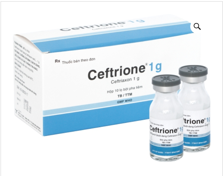 Ceftrione 1g (H/10 lọ)- Bình định