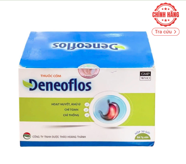 Thuốc cốm Deneoflos Hoàng Thành điều trị viêm loét dạ dày, hành tá tràng (30 gói x 7g)