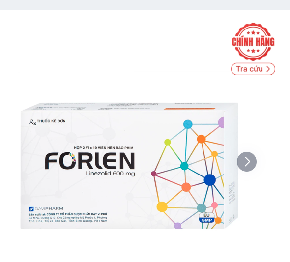 Thuốc Forlen Davipharm điều trị nhiễm trùng (2 vỉ x 10 viên)