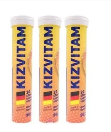 Viên sủi bổ sung vitamin tổng hợp Đức KIZVITAM tuýp 20 viên