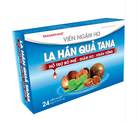 Viên ngậm ho - bổ phế LA HÁN QUẢ TANA - Hộp 24 viên