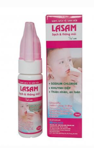 Xịt mũi Lasam Halaco Hồng dành cho trẻ em (70ml)