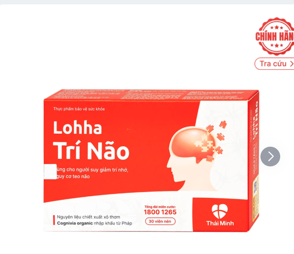 Viên uống Lohha Trí Não Thái Minh (3 vỉ x 10 viên)