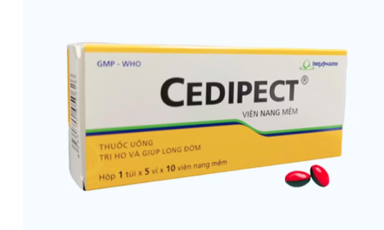 Thuốc Cedipect Imexpharm điều trị ho, long đờm (5 vỉ x 10 viên)