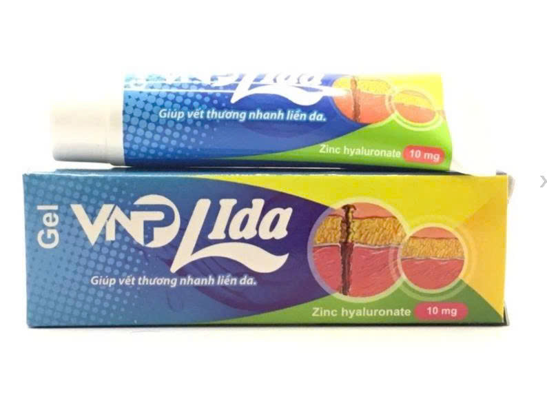 Giúp vết thương nhanh liền da Gel VNP Lida hộp 1 tuýp 10g