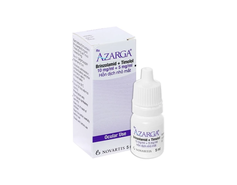 Hỗn dịch nhỏ mắt Azarga trị tăng nhãn áp (Hộp 1 lọ 5ml)