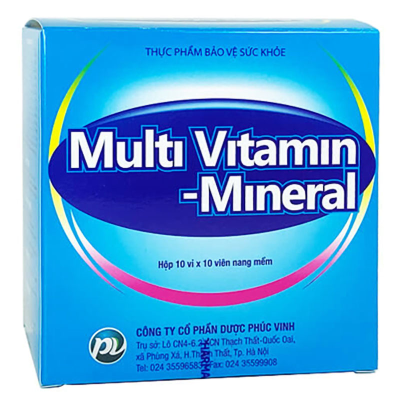 TPBVSK - MULTIVITAMIN – MINERAL (H/100v nang mềm) - PV