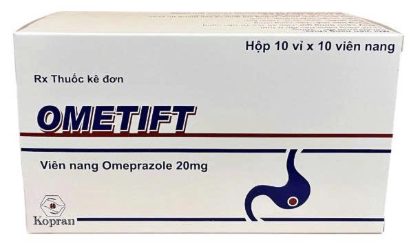 Ometift (Omeprazol 20mg) H/100v -  Ấn độ