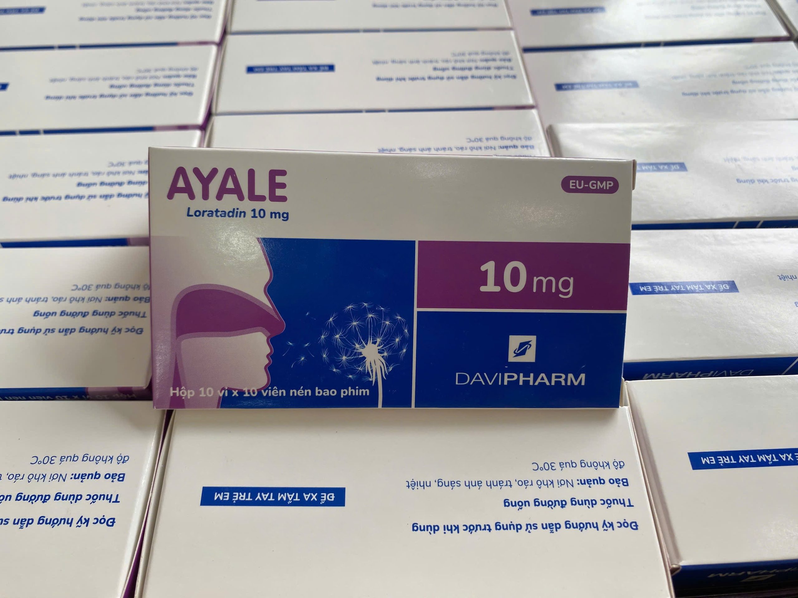 Ayale 10mg (Loratadin) H/100 viên- EU