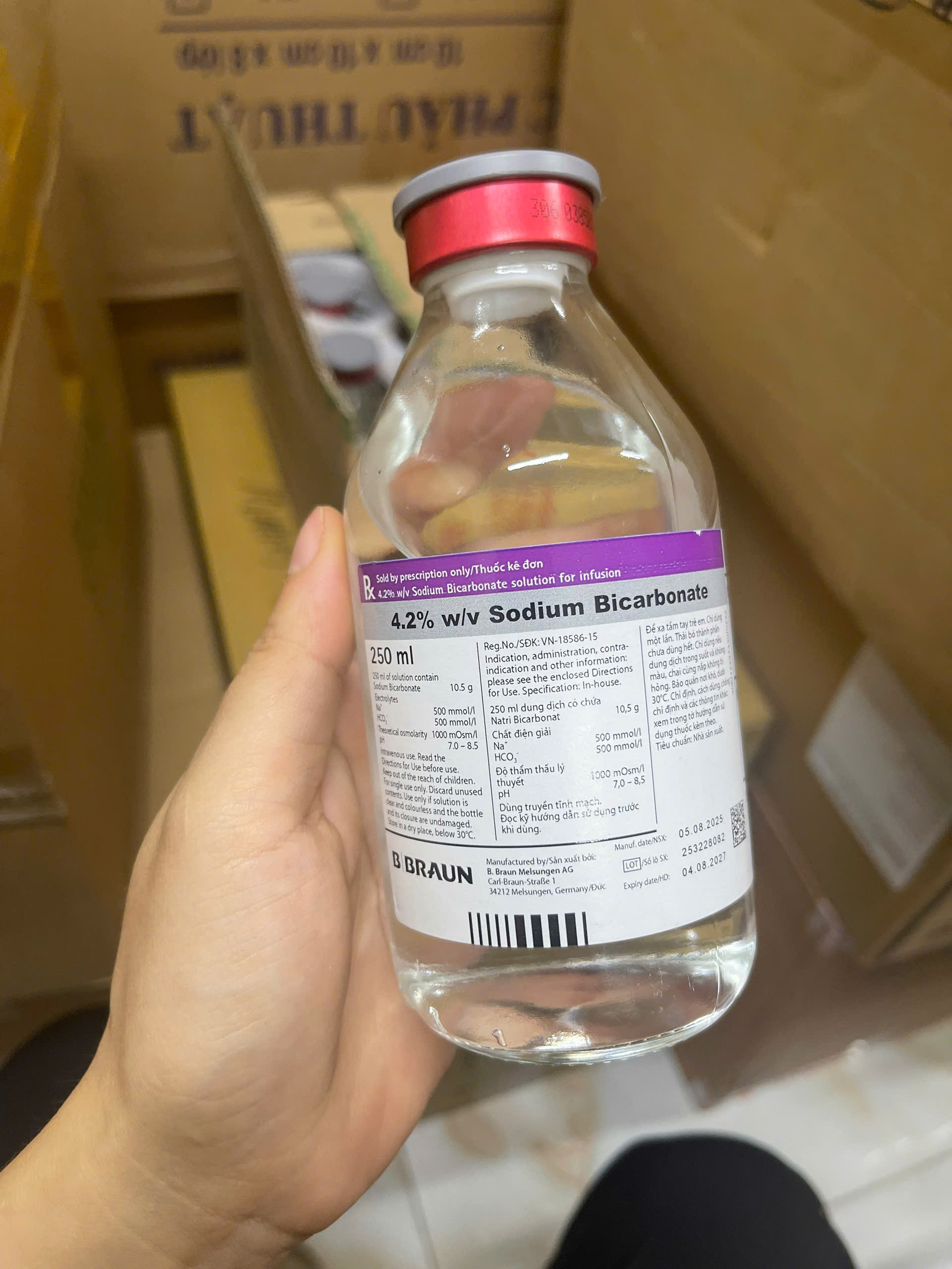 4.2% w/v Sodium Bicarbonate - BBraun