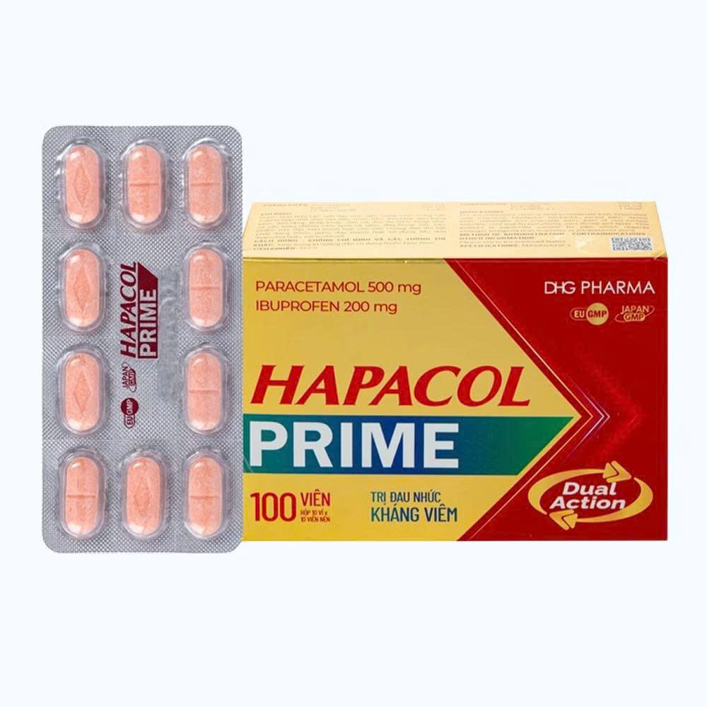 Hapacol Prime (H/100v) - hậu giang